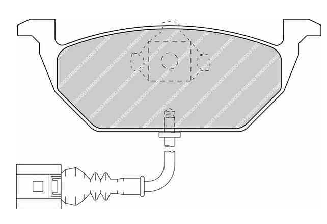 Placute frana fata VW Golf IV FERODO